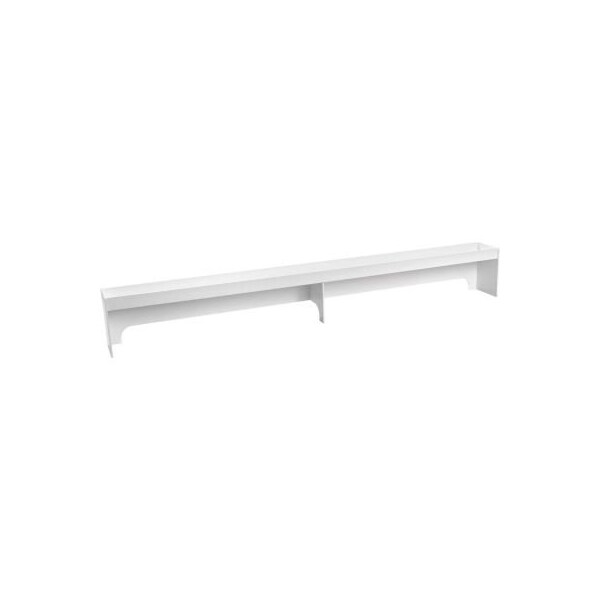 Trippnt TrippNT PVC 5' Fume Hood Shelf, 60"W x 5"D x 8"H, White 50217 - main